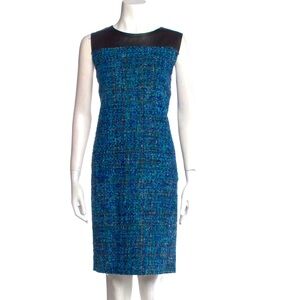 Elie Tahari blue tweed dress